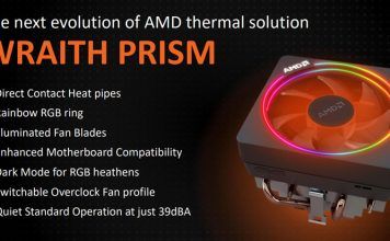 AMD Wraith Prism – nowe chłodzenie do procesorów Ryzen 2000
