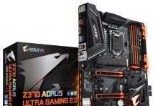 GIGABYTE wydał płytę główną Aorus Z370 Ultra Gaming 2.0 z ulepszonym VRM