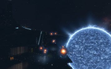 Niezwykły świetlny spektakl w EVE Online w hołdzie Stephenowi Hawkingowi