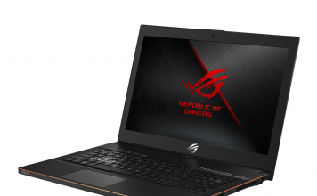 Asus Zephyrus GX501 z procesorem Core i7-8750H i GTX 1080 na pokładzie