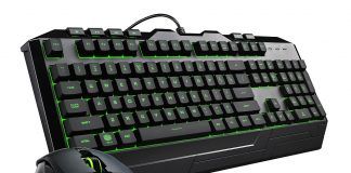 Klawiatura i myszka od Cooler Mastera w zestawie gamingowym Devastator 3
